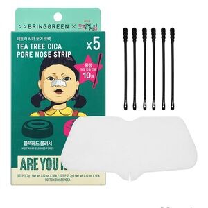 NWT BRING GREEN Tea Tree Cica Pore Nose Strip Set- 2 boxes of 5 each